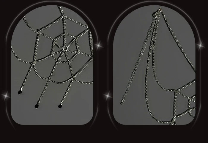 Alice Girl~Lolita Potion~Gothic Lolita Accessory Spider Web Lolita Waist Chain