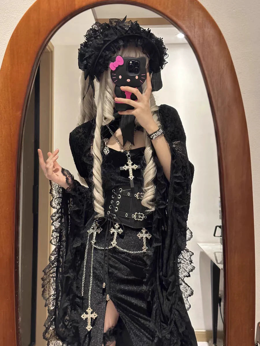 Honey Princess~Handmade Gothic Lolita BNT Halloween Lolita Hat