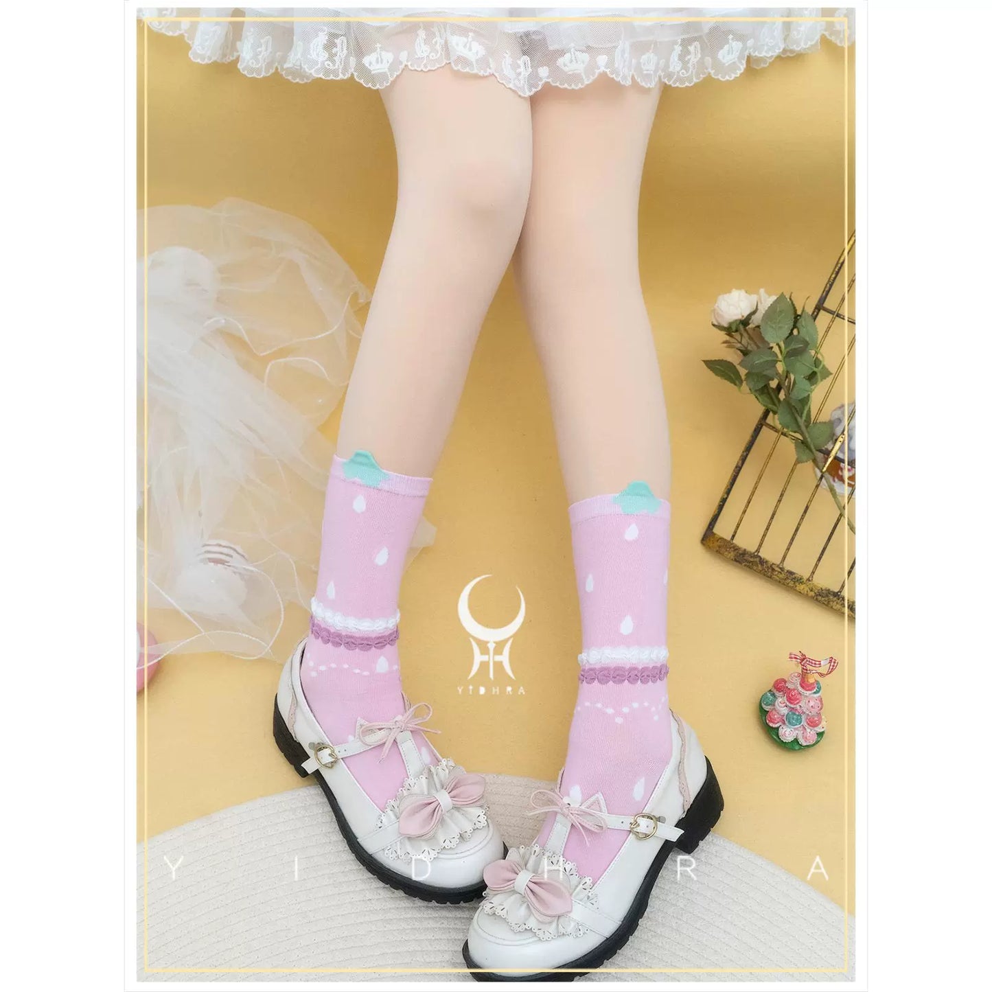 Yidhra~Christmas Lolita Socks Sweet Ankle Socks