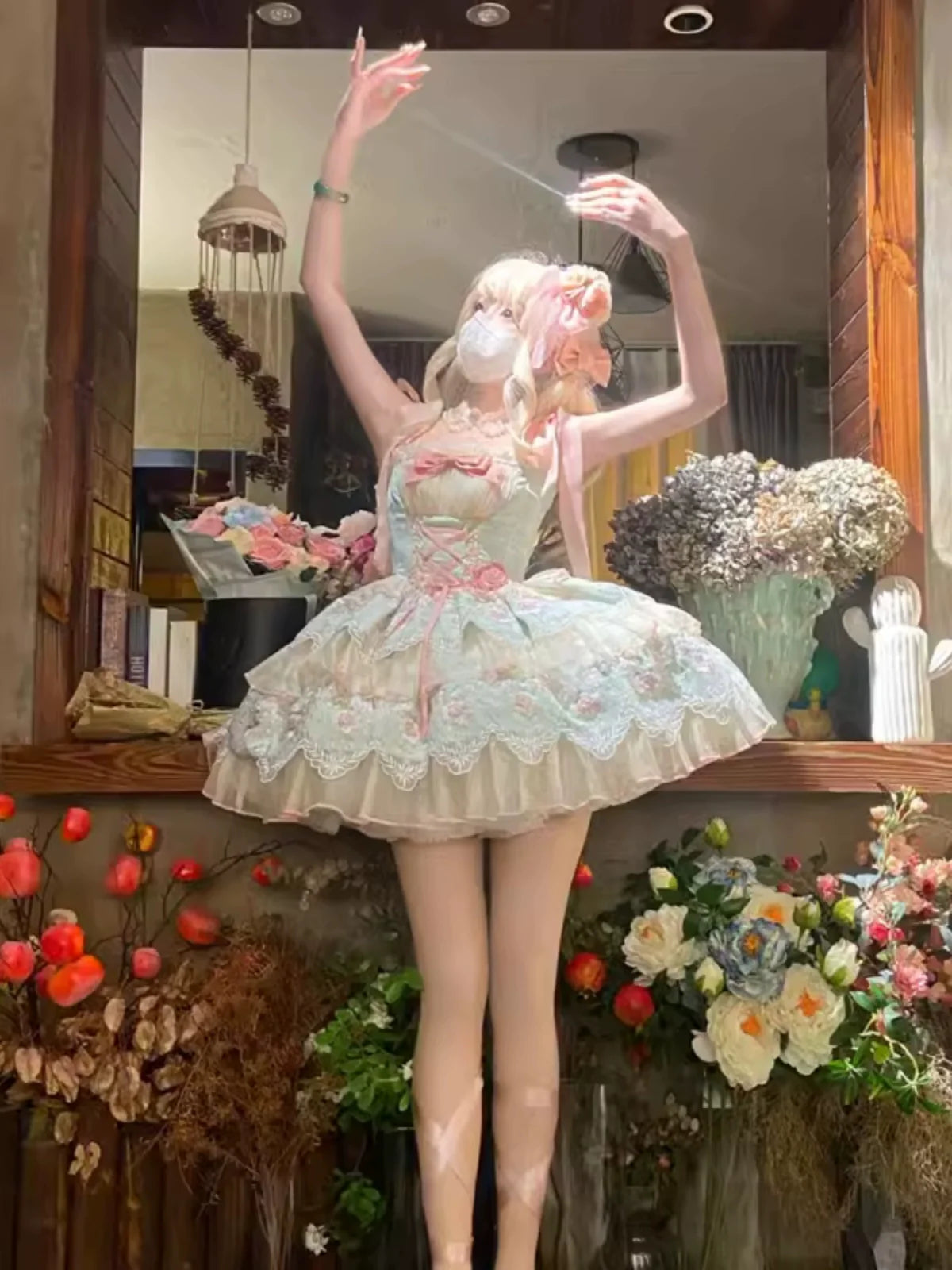 Sakurahime~Sweet Lolita JSK Princess Lolita Dress and Lovely Accessory