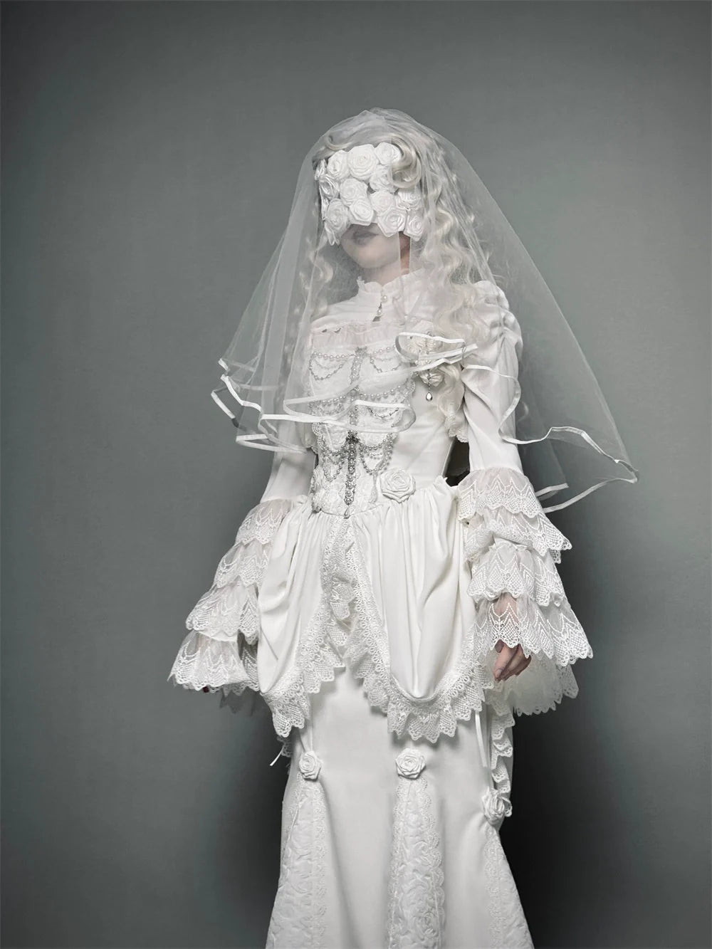LeMiroir~Saint~Gothic Lolita Bolero Skirt Mermaid Dress Corset