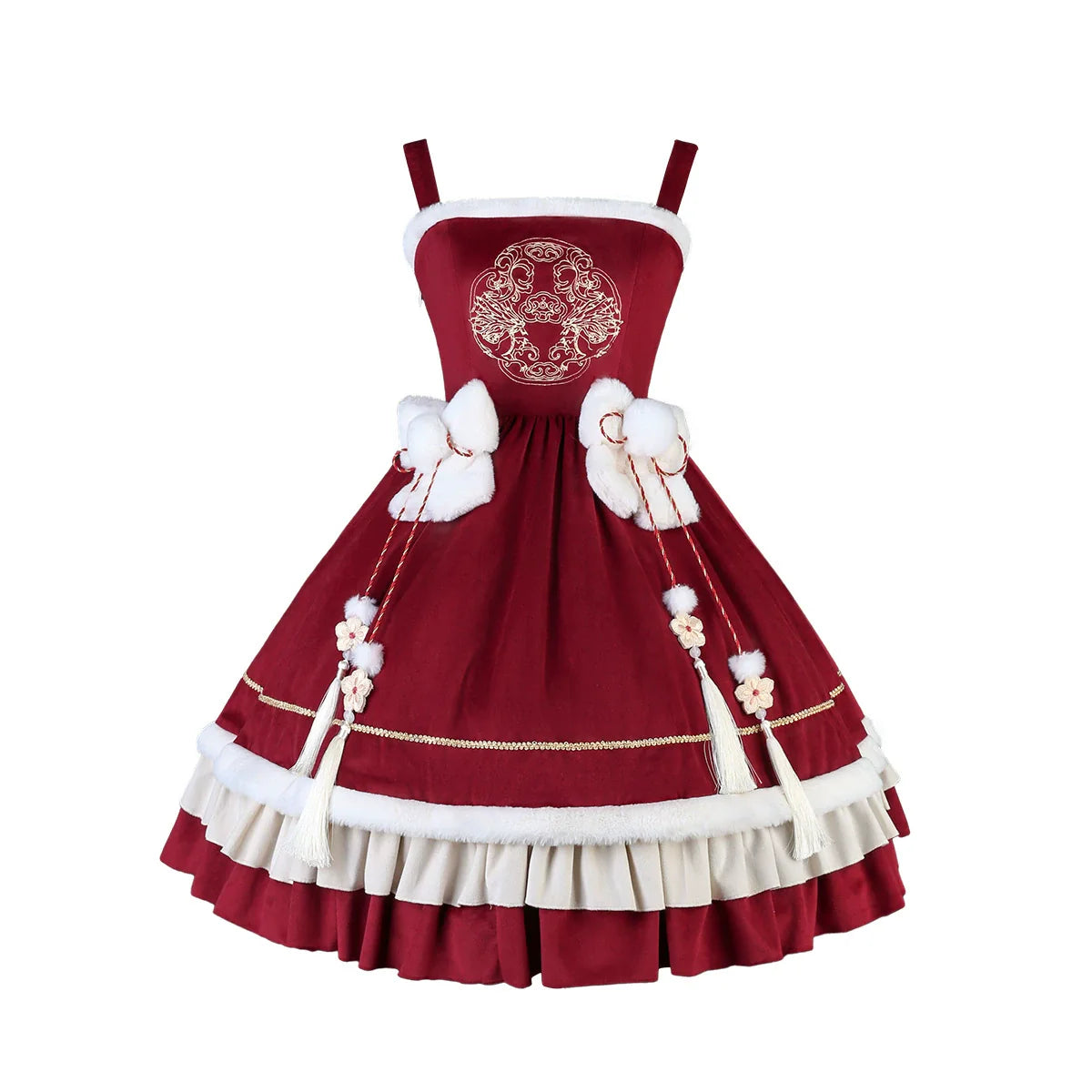 Your Princess~Qi Lolita JSK Suit New Year Lolita Bolero and Dress