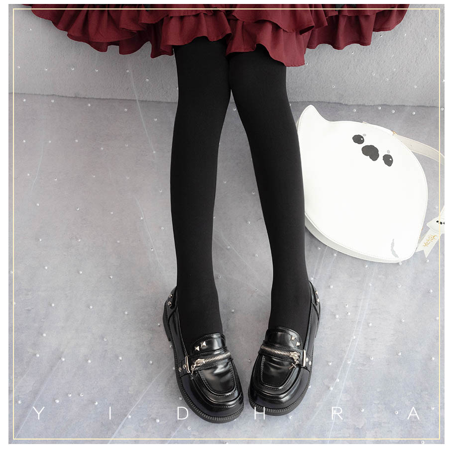 Yidhra~120D Daily Lolita Solid Color Velvet Spring Leggings