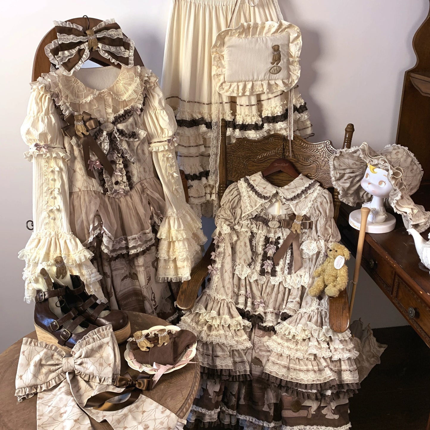 DreamDoll~Brianna~Kawaii Lolita Accessories Cute BB Hat and Bag