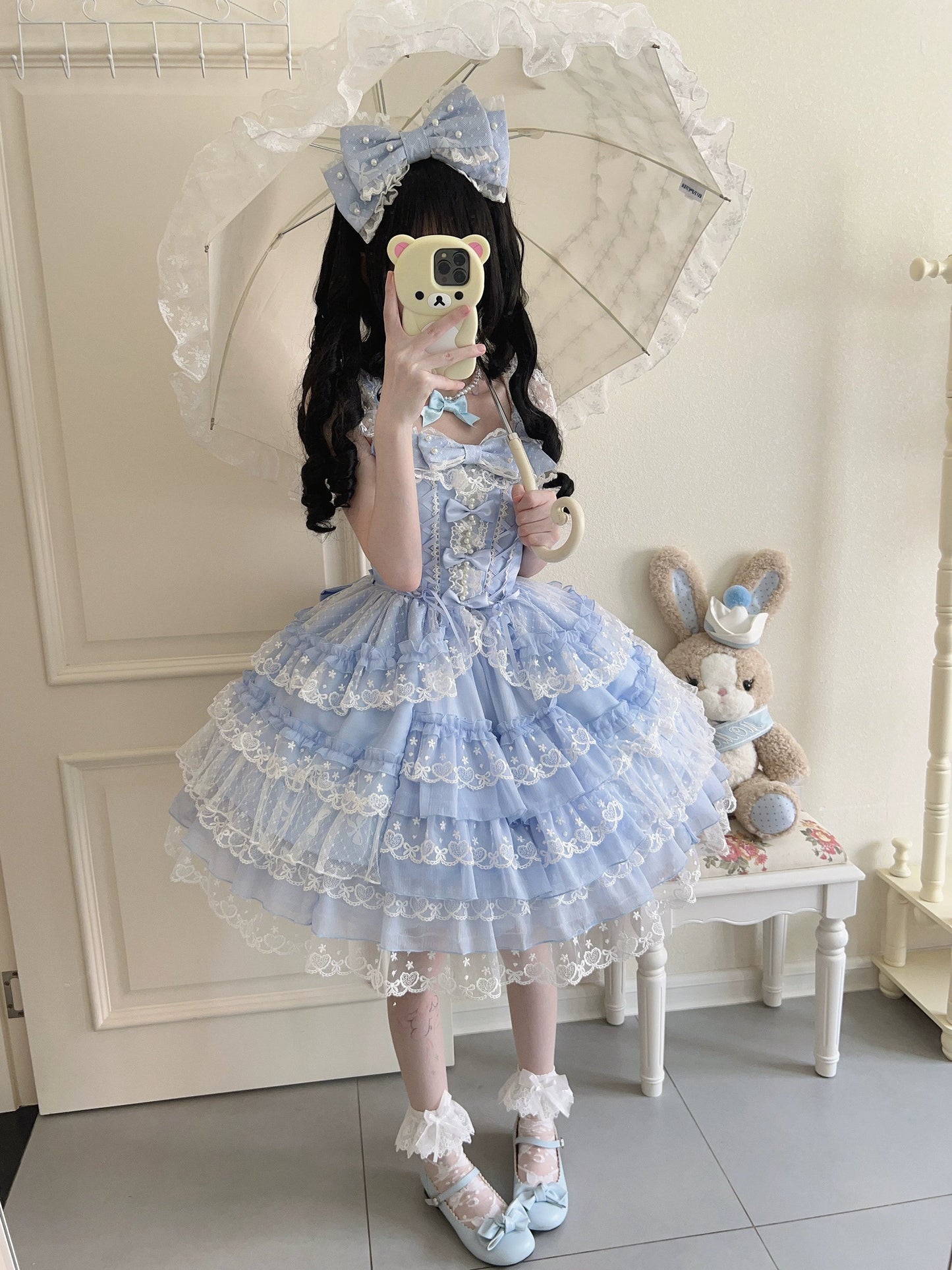 Sugar Girl~Love Overture~Sweet Lolita JSK Suit Tiered Ruffles Dress