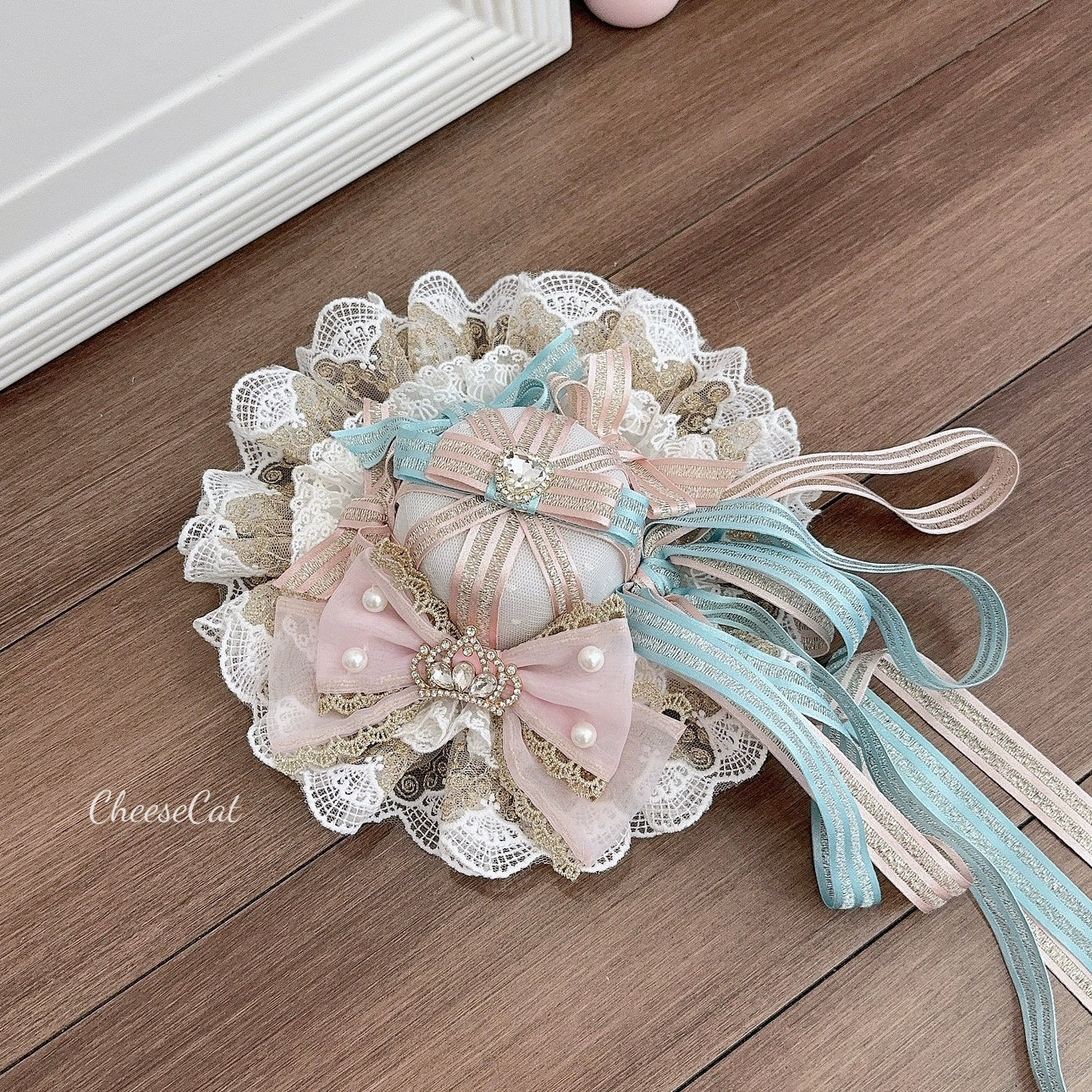 Cheese Cat~Sweet Lolita Cake Top Hat Handmade Lolita Accessory