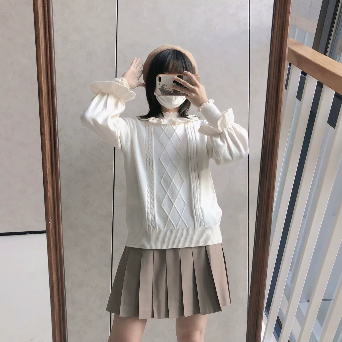 Forest Fluorescent Carps~Sweet Lolita Sweater Autumn and Winter Lolita Inner Wear