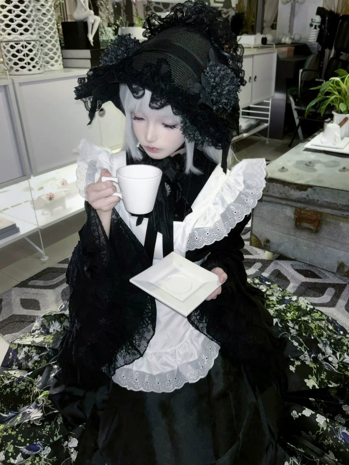 Honey Princess~Handmade Gothic Lolita BNT Halloween Lolita Hat