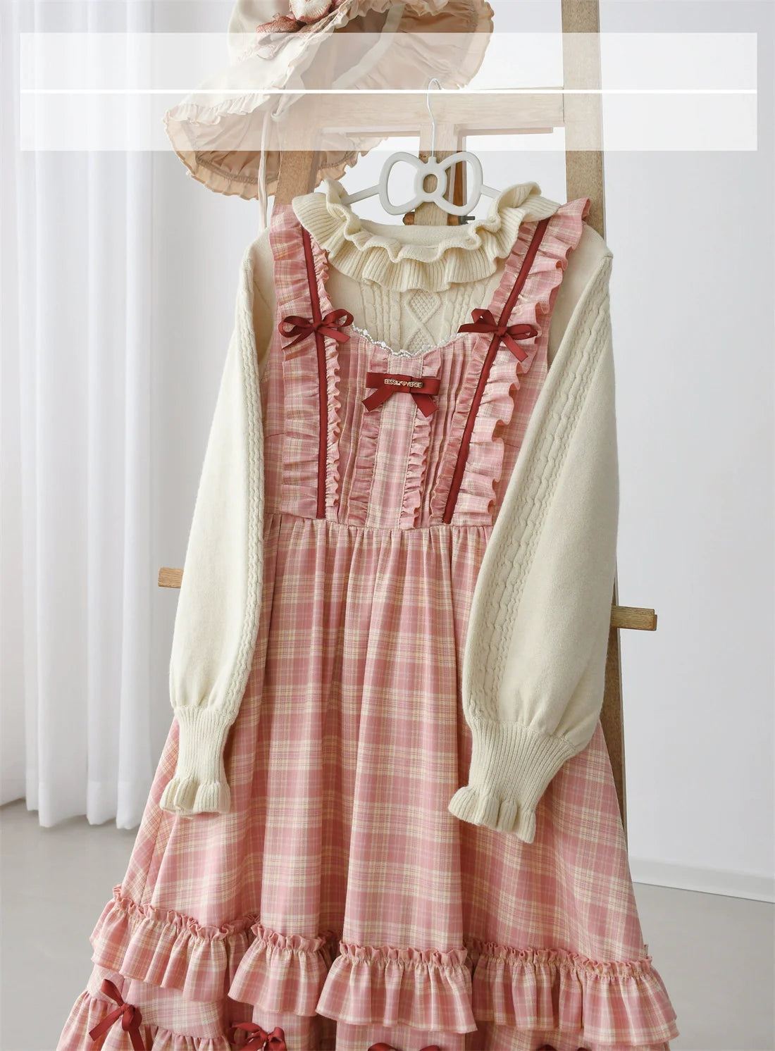 EESSILY~Green Fairy Tales~Classic Lolita Plaid JSK Plus Size Lolita Dress