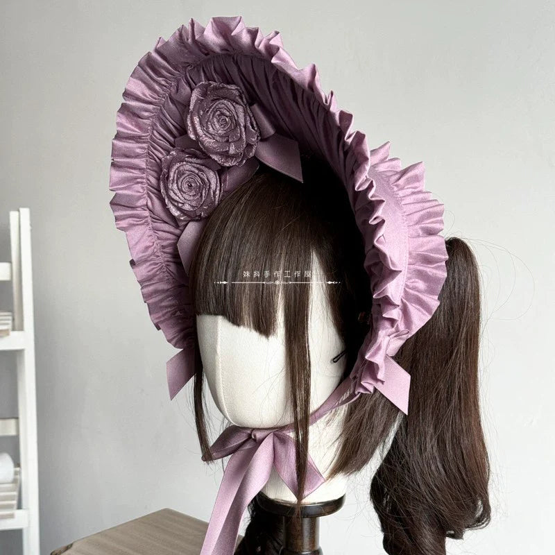 MAID~Elegant Lolita Hairband Bow Multiple Colors BNT
