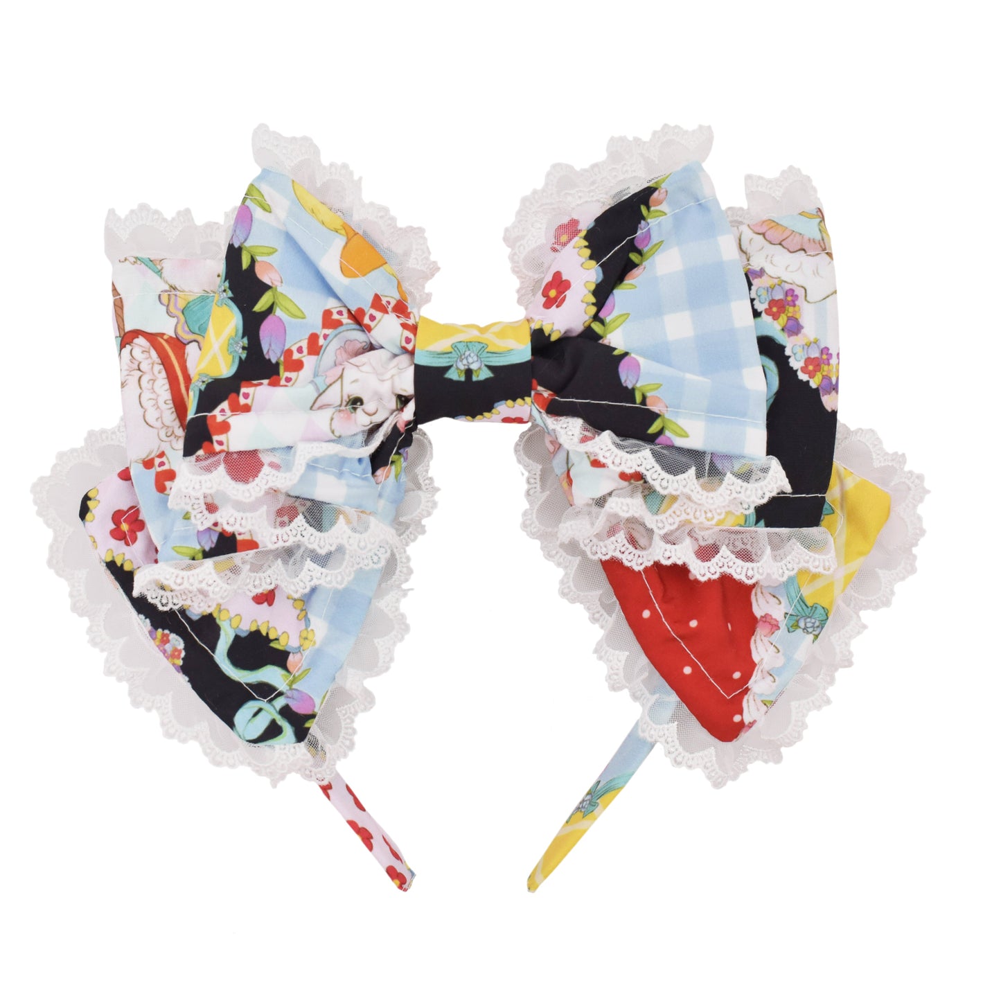 Southern Cross~Showa Kaleidoscope~Printed Sweet Lolita Headdress BNT KC Hat and Side Clips