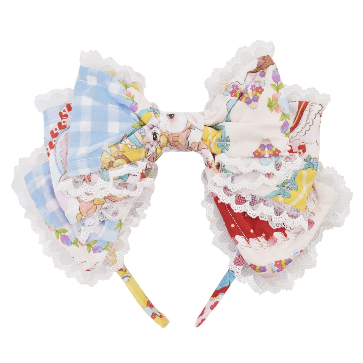Southern Cross~Showa Kaleidoscope~Printed Sweet Lolita Headdress BNT KC Hat and Side Clips