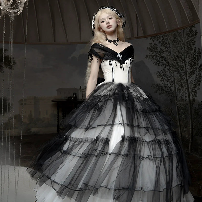 Daydream Whisper~Aphrodite~Gothic Lolita JSK Bridal Wedding Lolita Dress