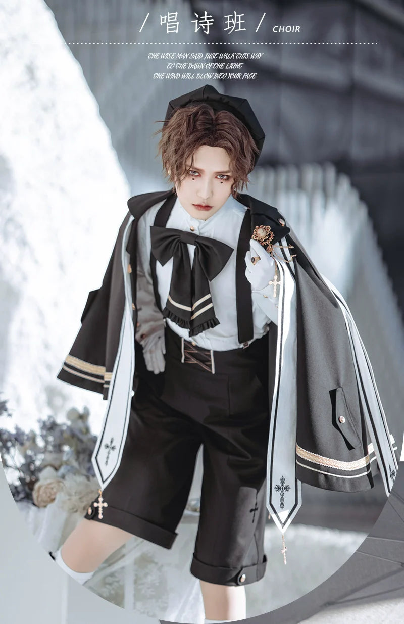 (BFM)Forest Fluorescent Carps~Choir~Ouji Lolita Shorts Set Prince outfit