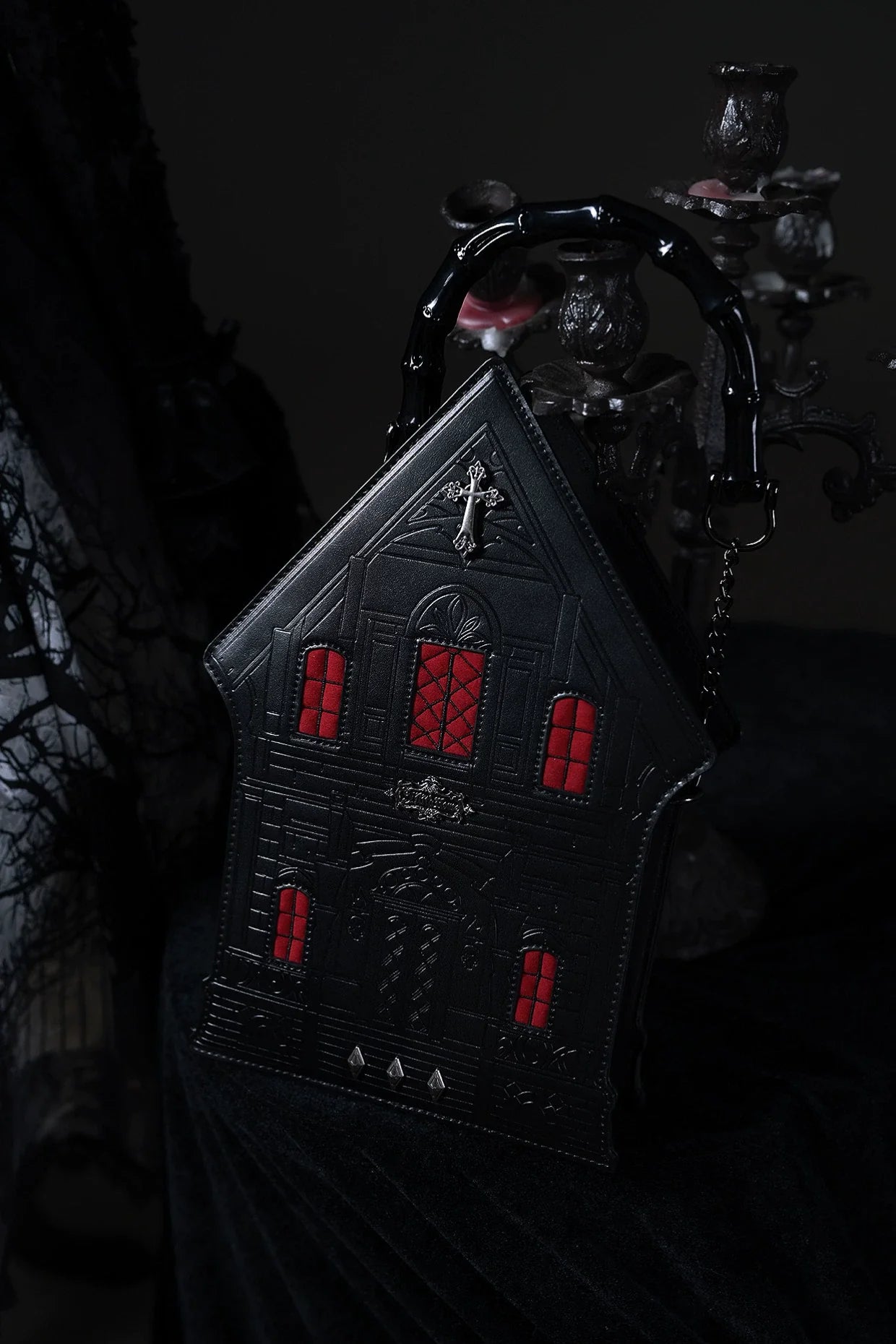 LilithHouse~Horror House~Gothic Lolita Handbag PU Crossbody Bag