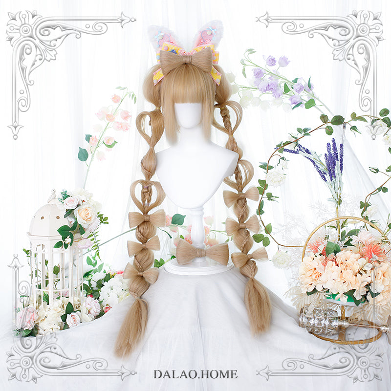 Dalao Home~Long Sweet Lolita Wig With Ponytails