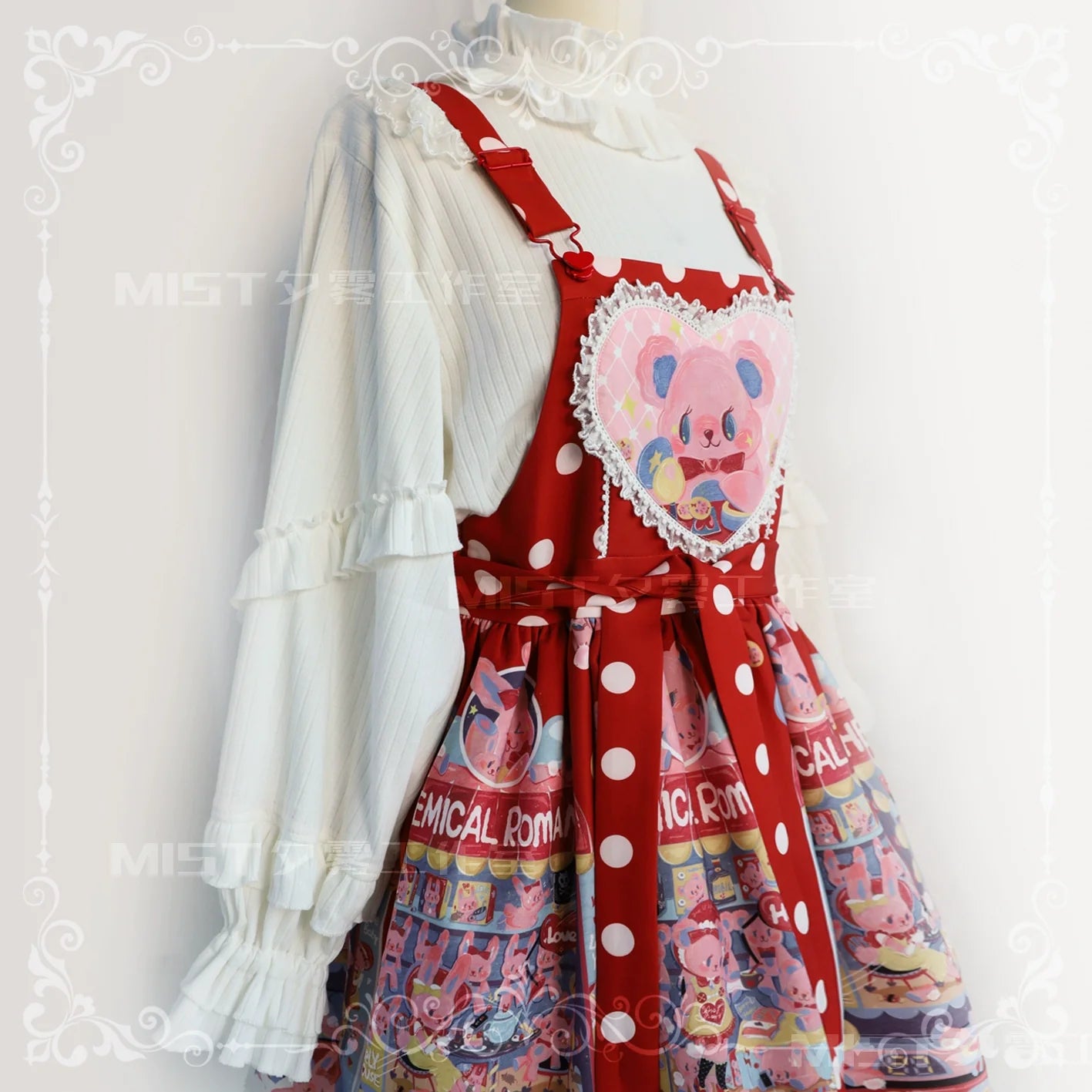 MIST~First Snow~Sweet Lolita Sweater Winter Puff Sleeve Knitting Innerwear