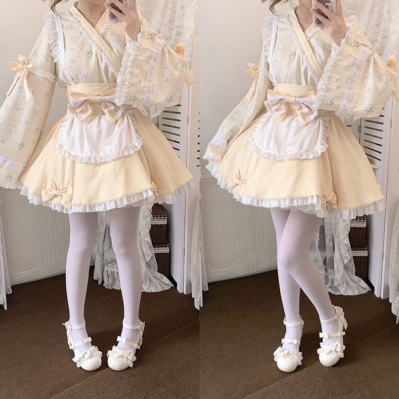 Aimee~Sakura~Sweet Lolita Heels Cute Mid-heel Mary Jane Shoes