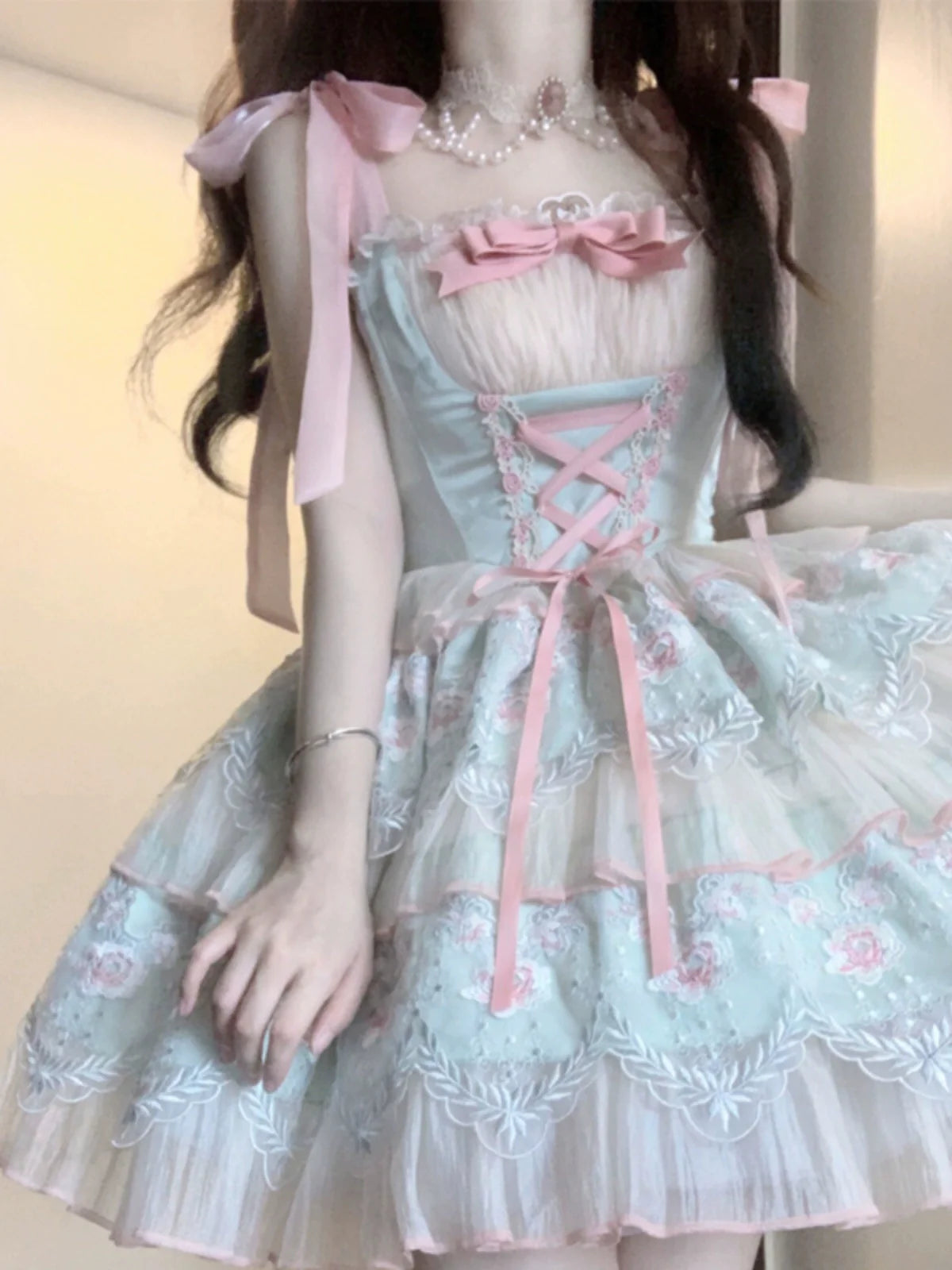 Sakurahime~Sweet Lolita JSK Princess Lolita Dress and Lovely Accessory