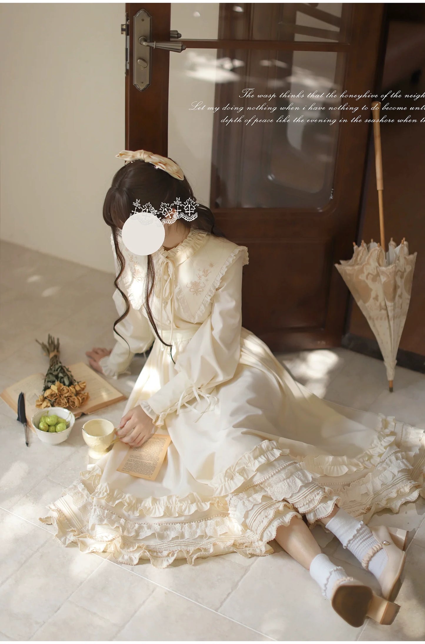 HuTaoMuJK~Wind Kiss Tulip~Classic Lolita OP Elegant Lolita Cardigan