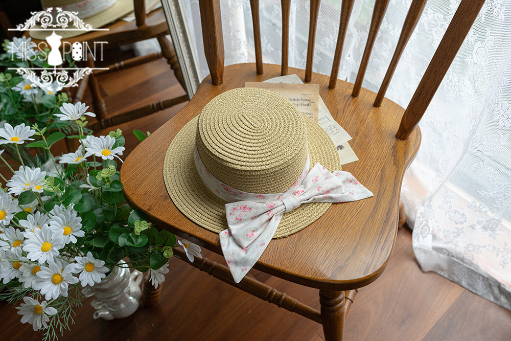 (Buyforme)Miss Point~Happy Summer Cute Lolita Hairdband Straw Hat