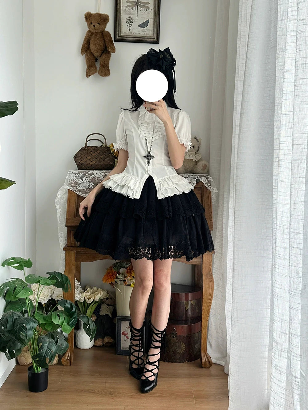 Miss Point~Forest Waltz~Classic Lolita Tiered Skirt Multi-layer Embroidered SK