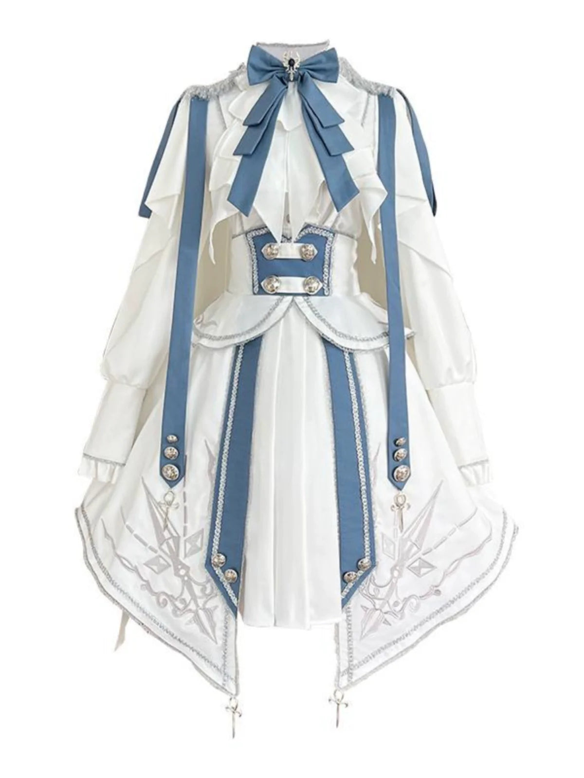 Designer's Gift~Luminous Cavalier~Military Lolita Skirt Set Long-Sleeved Shirt