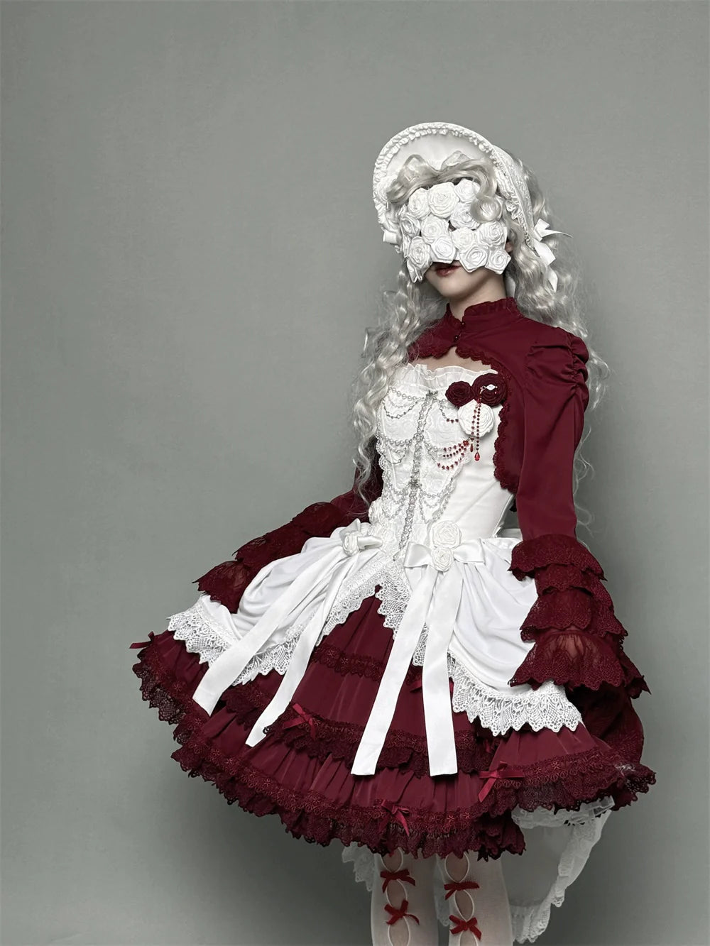 LeMiroir~Saint~Gothic Lolita Bolero Skirt Mermaid Dress Corset