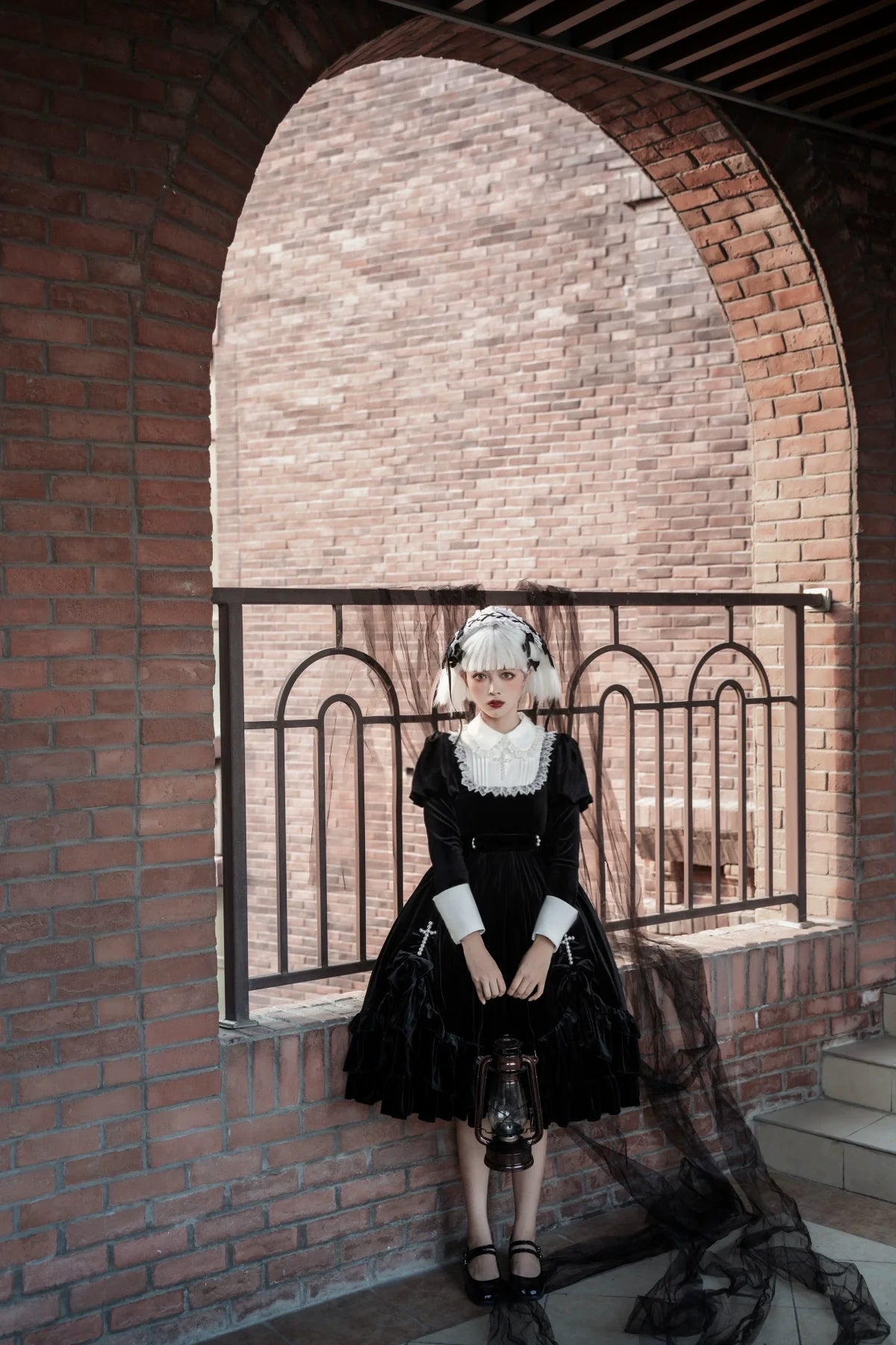 Sweet Date~Halloween Gothic Lolita OP Dress Princess Winter Dress