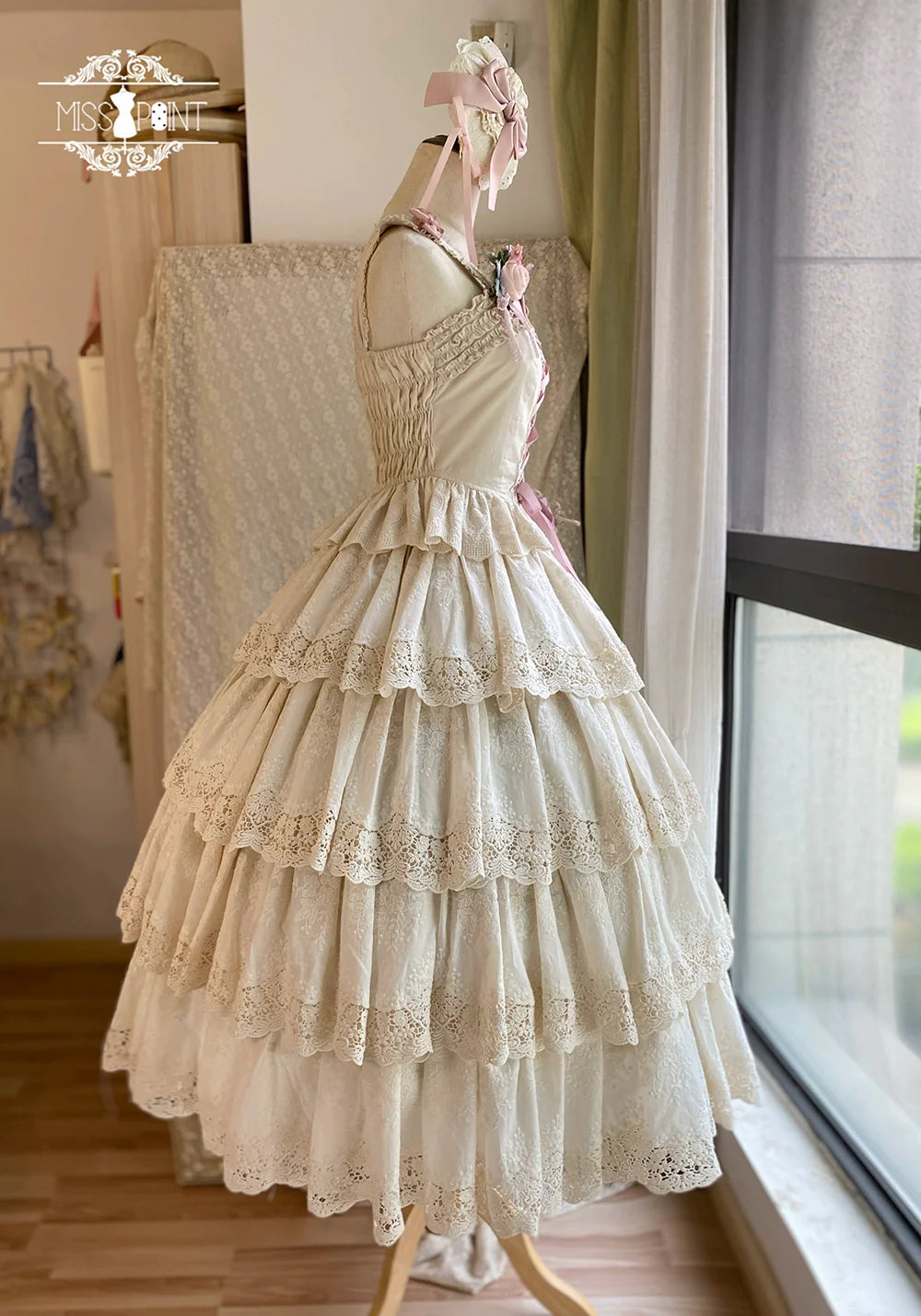 Miss Point~Forest Waltz~Classic Lolita Tiered Skirt Multi-layer Embroidered SK