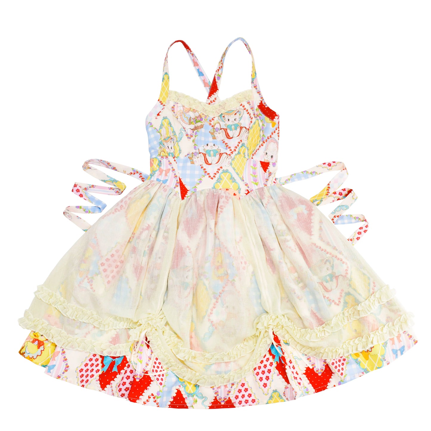 Southern Cross~Showa Kaleidoscope~Sweet Lolita OP SK and JSK with Rabbit Print
