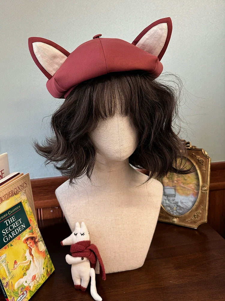 Alice Girl~Fox Band~Sweet Lolita Beret Fox Ear Hat