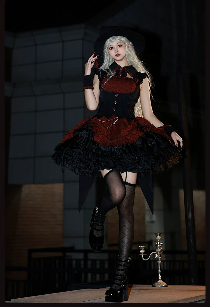 Alice Girl~Lolita Potion~Gothic Lolita JSK Halloween Sleeveless Lolita Dress