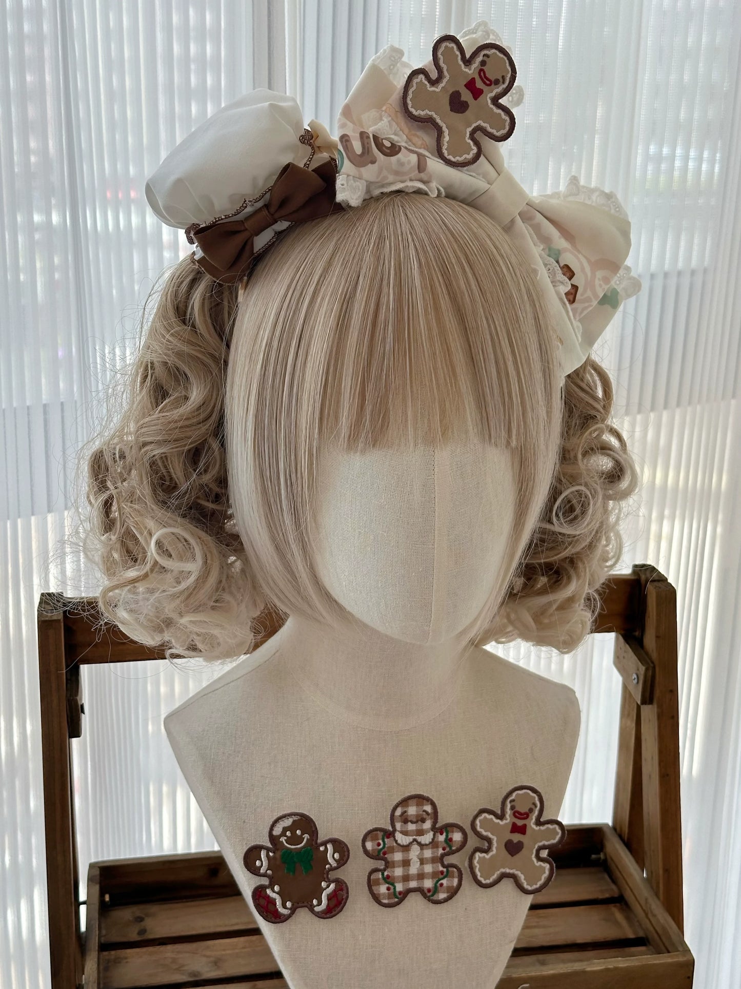Babyblue~Bear Honey~Sweet Lolita Accessory Gingerbread Man Design