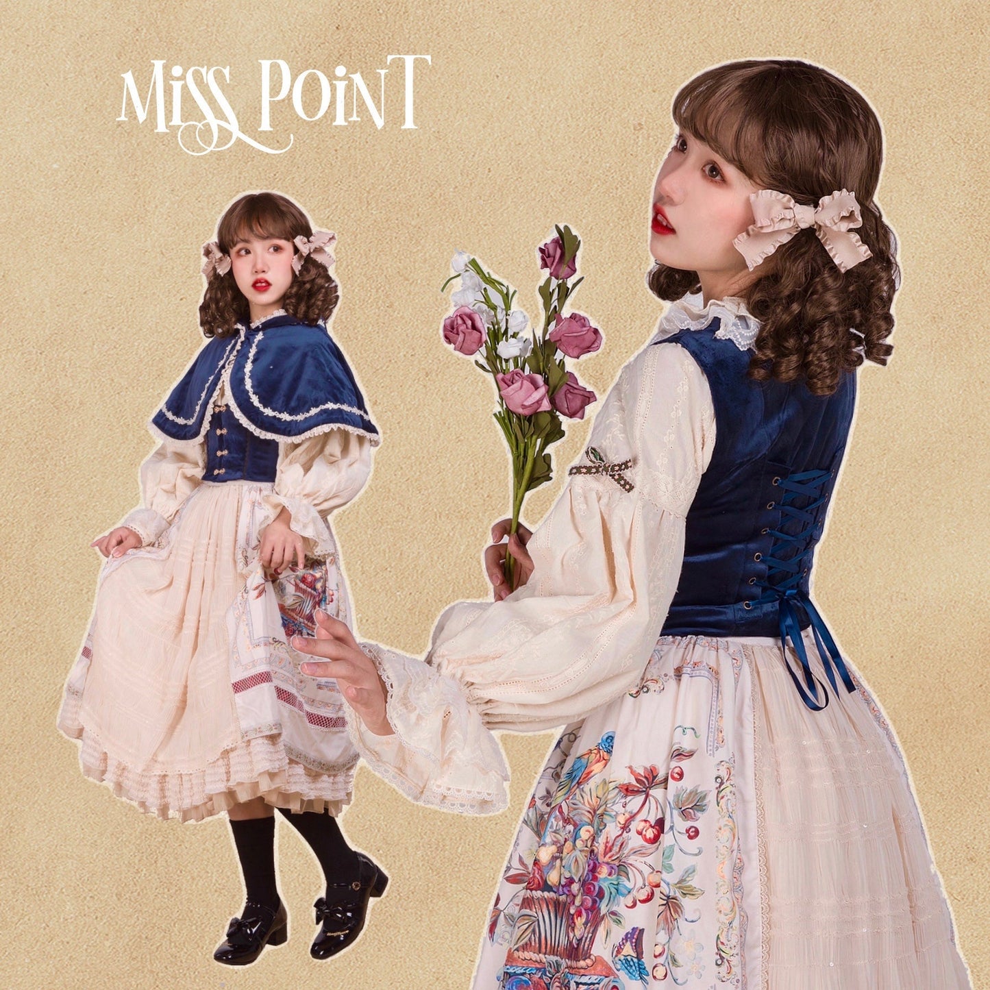 Miss Point~Praise of Abundance~Bavarian Style Lolita Velvet Hooded Cape