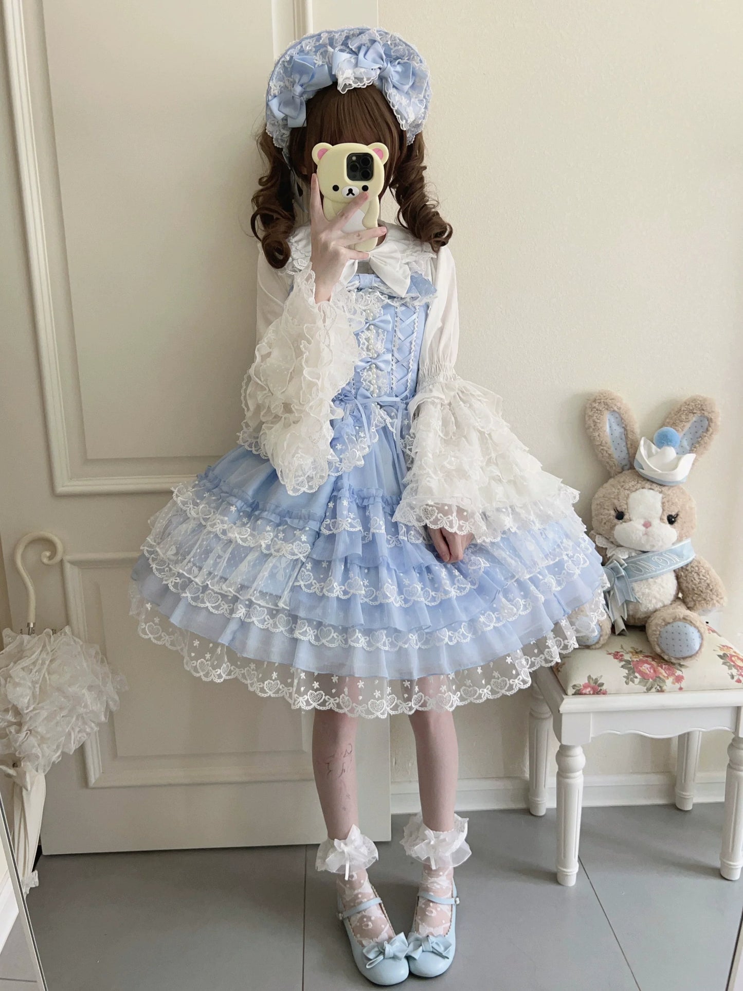Sugar Girl~Love Overture~Sweet Lolita JSK Suit Tiered Ruffles Dress