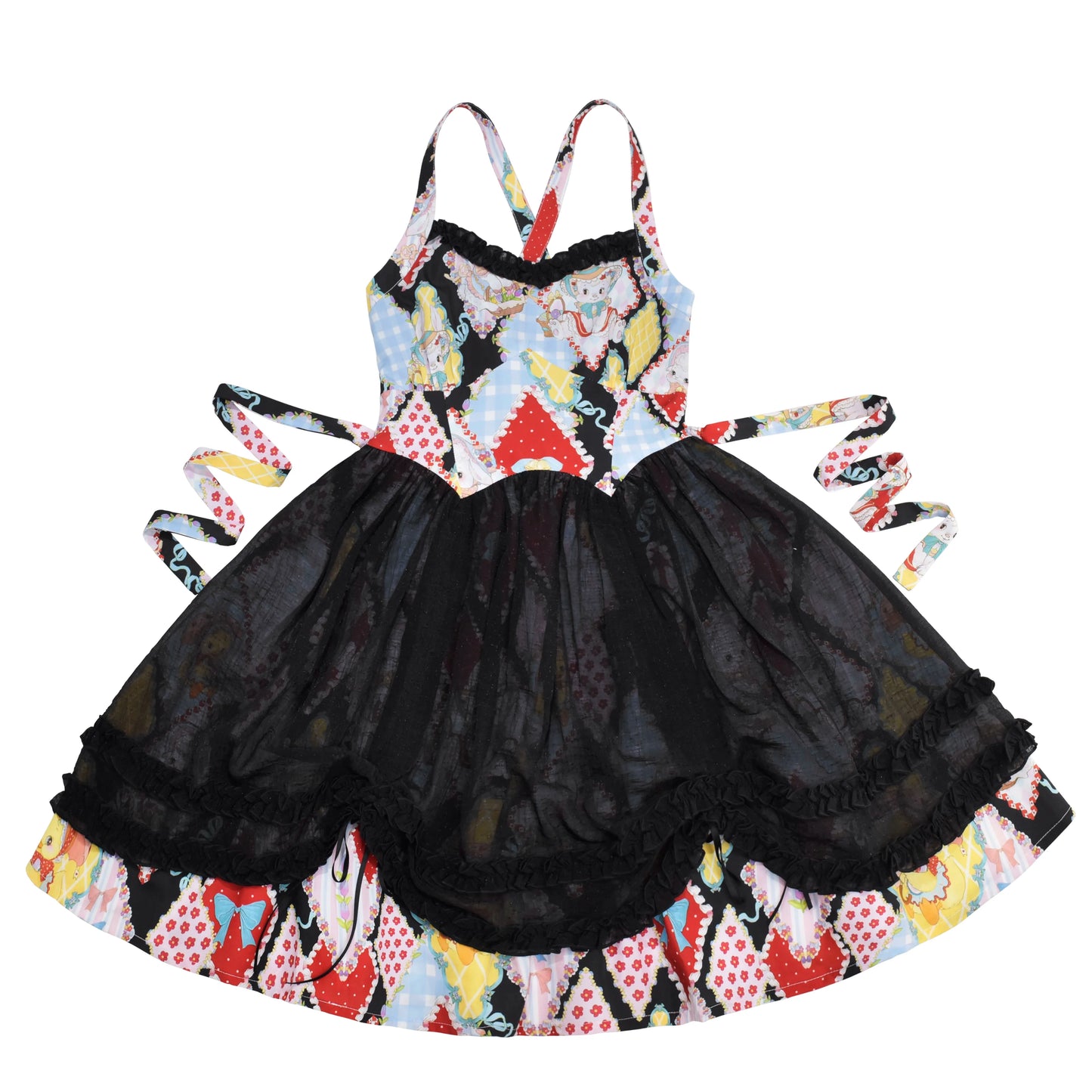 Southern Cross~Showa Kaleidoscope~Sweet Lolita OP SK and JSK with Rabbit Print