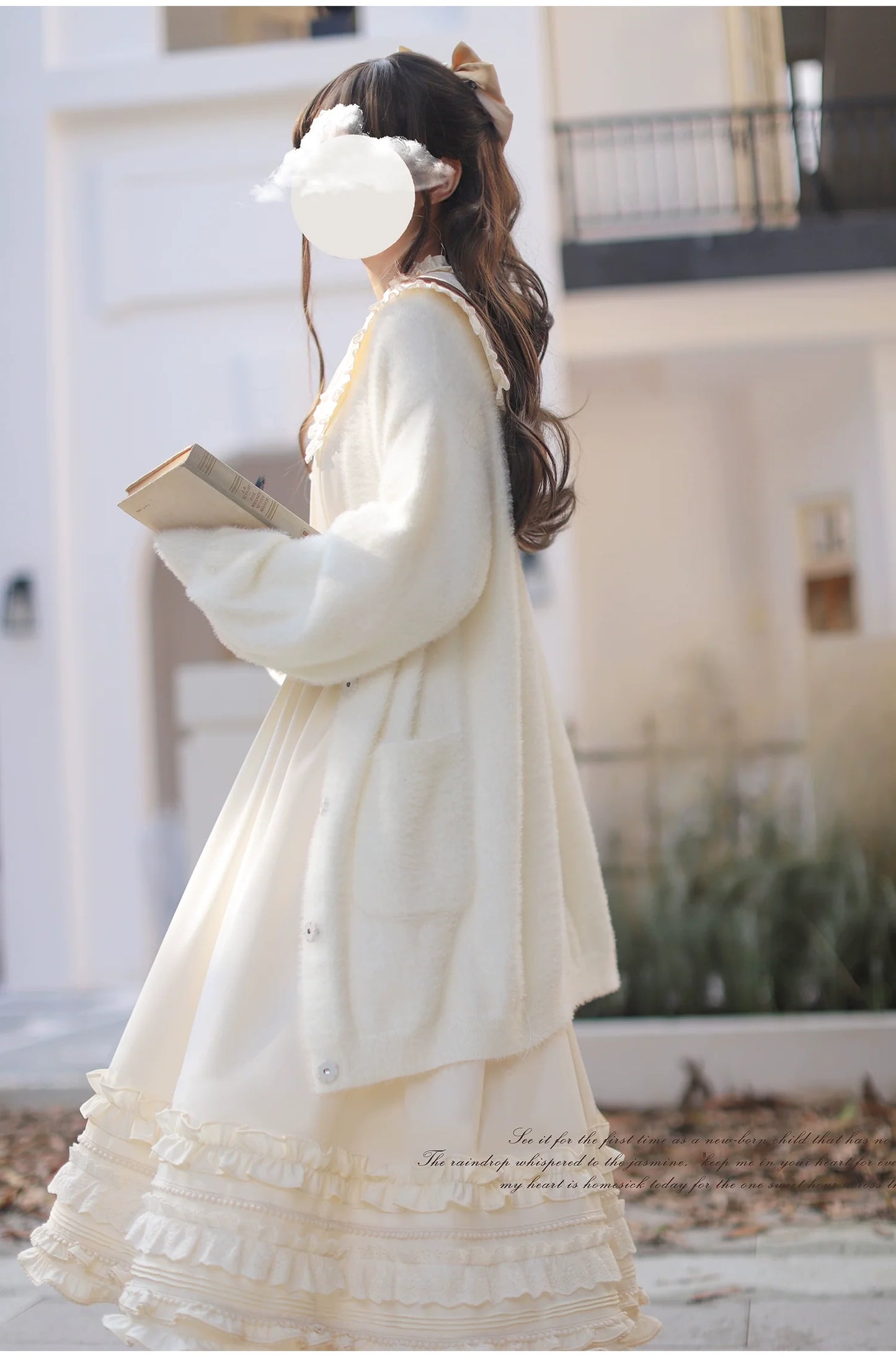 HuTaoMuJK~Wind Kiss Tulip~Classic Lolita OP Elegant Lolita Cardigan