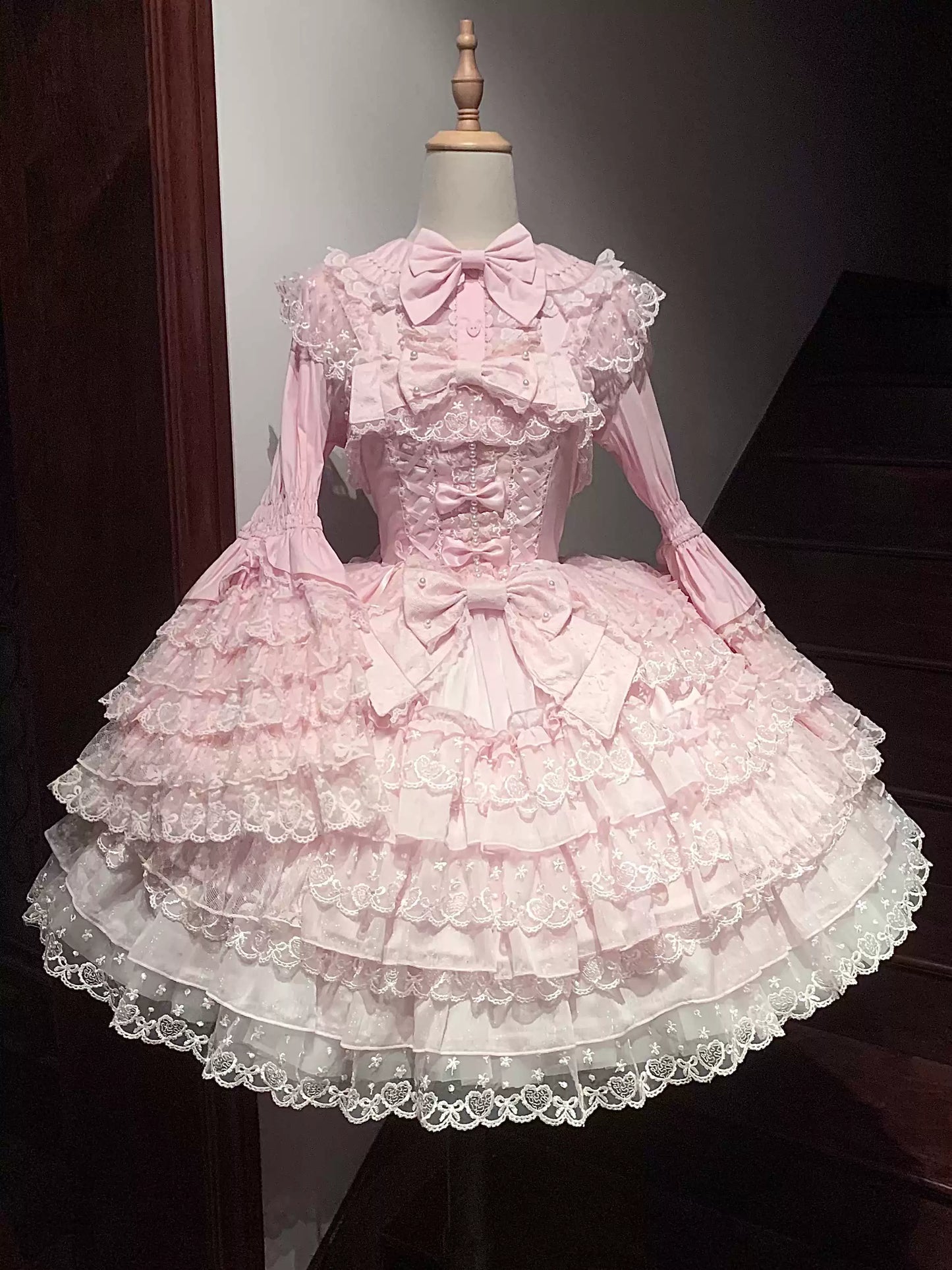 Sugar Girl~Love Overture~Sweet Lolita JSK Suit Tiered Ruffles Dress