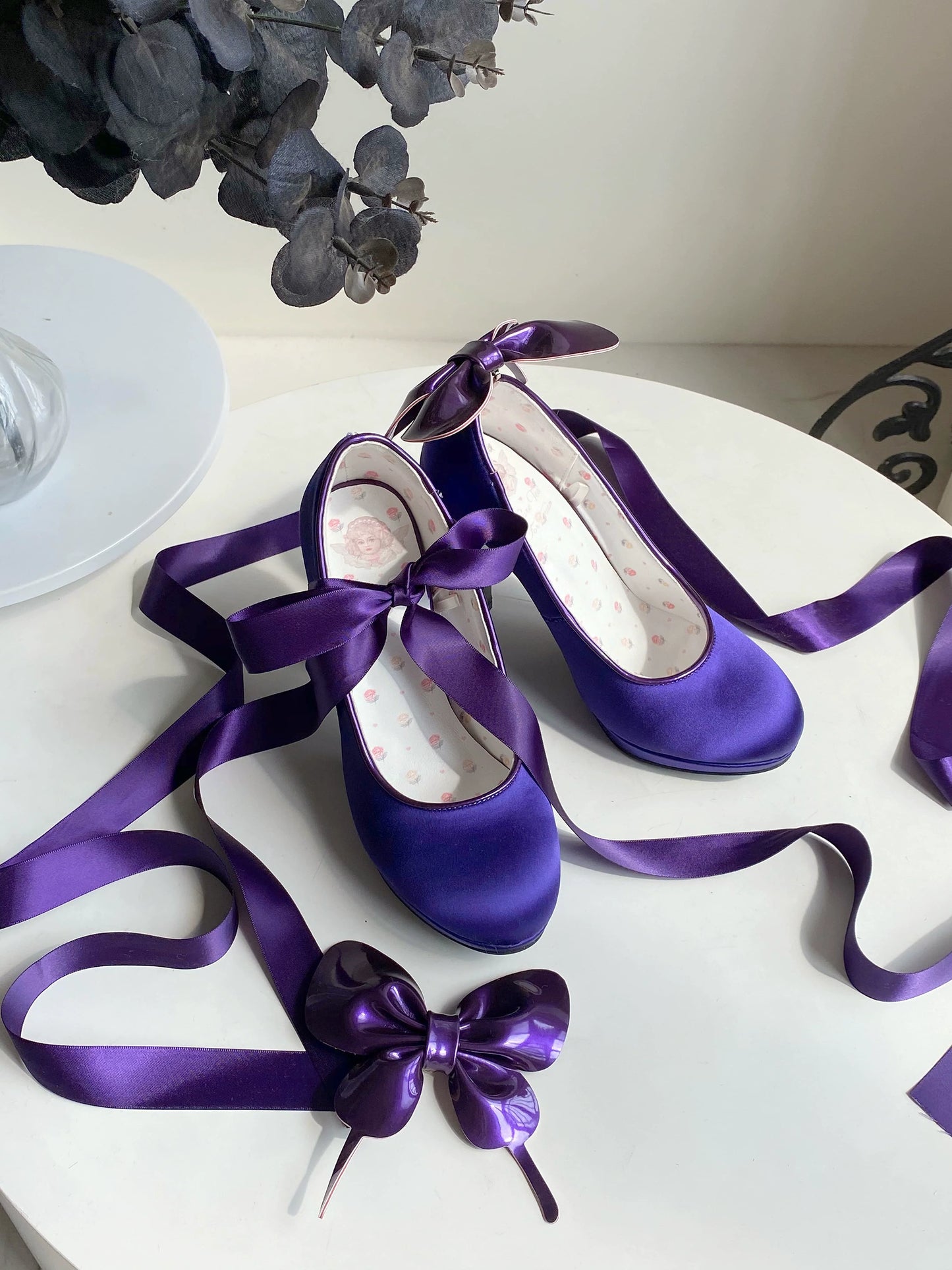 Pure Tea For Dream~Butterfly Specimen~Ballet Style Lolita Shoes Elegant Platform Lolita Heels