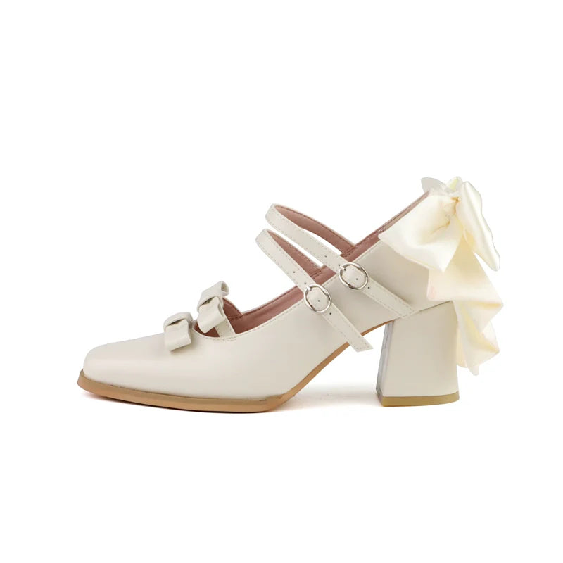 MODO~Magic Search~Sweet Lolita Shoes with Square Toe and Chunky Heel