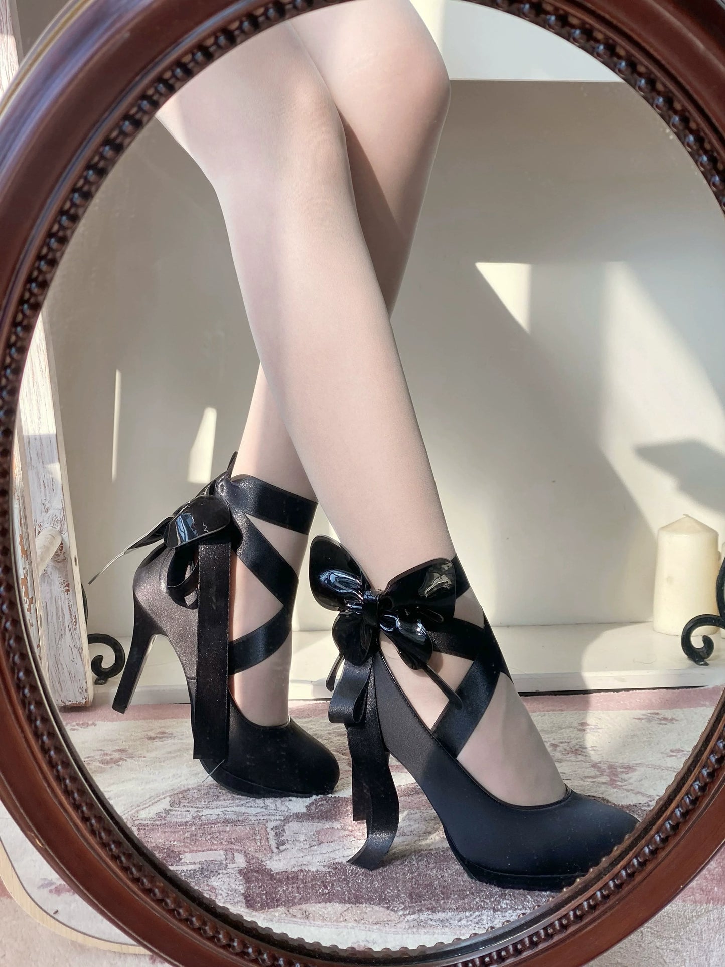 Pure Tea For Dream~Butterfly Specimen~Ballet Style Lolita Shoes Elegant Platform Lolita Heels