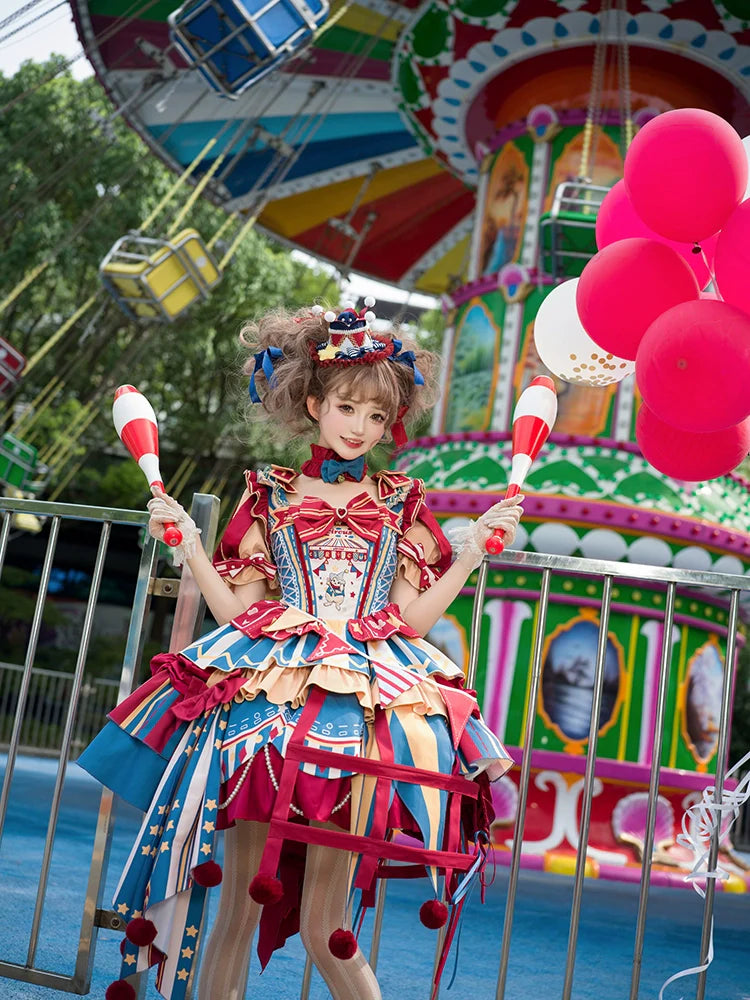 Half Sweet Lolita~Circus Fairy Tale Opener~Doll-Like Kawaii Lolita Dress