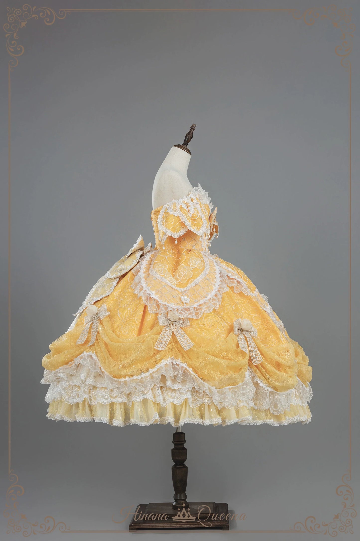 Hinana Queena~With Belle~Bridal Wedding Lolita OP Dress Available for Custom Size