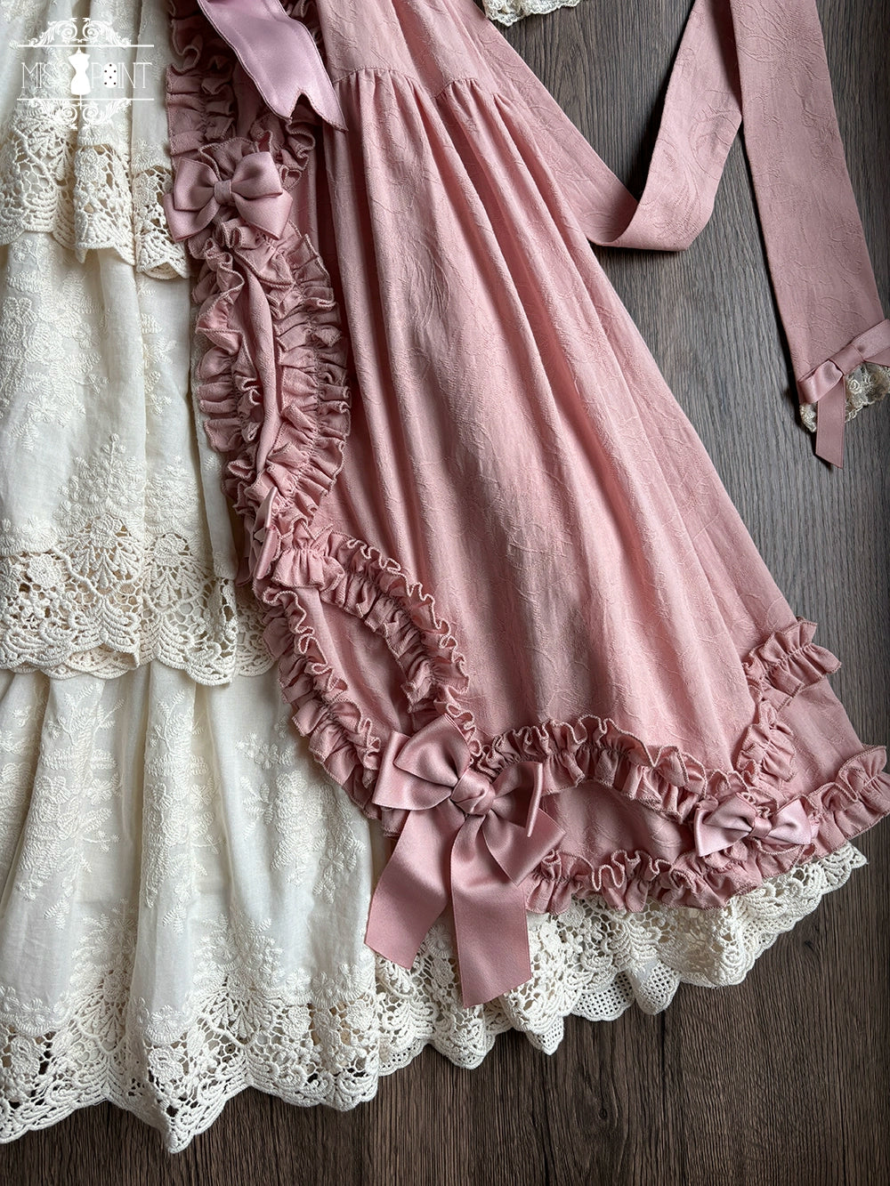 Miss Point~Lilyka Garden~Classic Lolita OP Dress Elegant Floral Wall Princess Sleeve