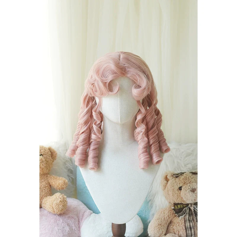 Imperial Tea~Retro Lolita Wig Short Roman Curl Hairpiece