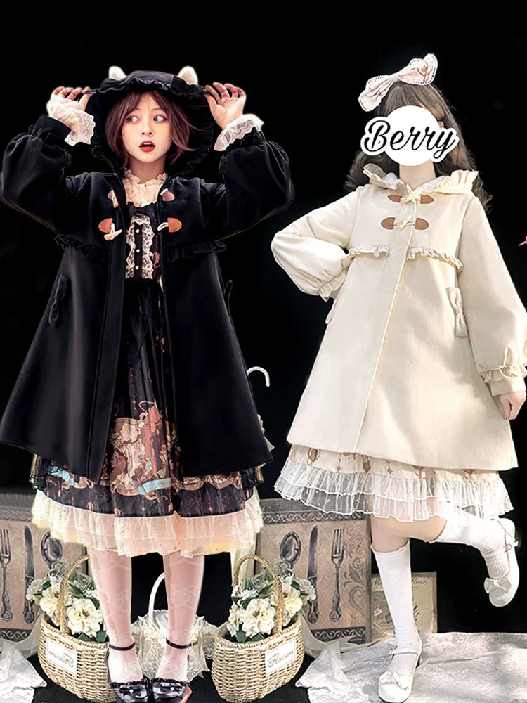 Fairy Cat~Sweet Lolita Coat Autumn and Winter Lolita Outwear