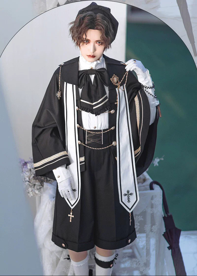 (BFM)Forest Fluorescent Carps~Choir~Ouji Lolita Shorts Set Prince outfit