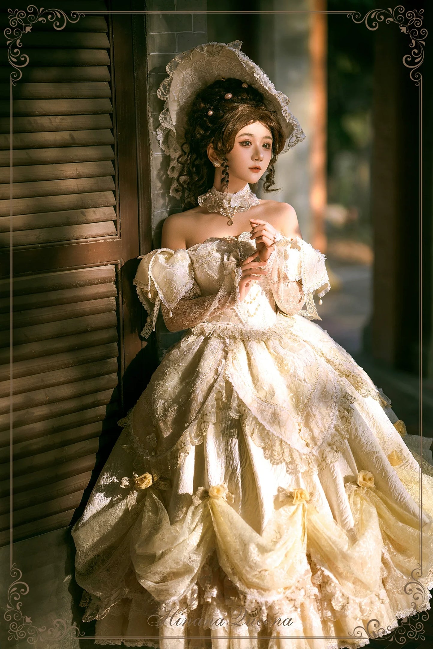 Hinana Queena~With Belle~Bridal Wedding Lolita OP Dress Available for Custom Size