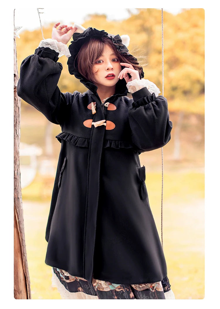 Fairy Cat~Sweet Lolita Coat Autumn and Winter Lolita Outwear